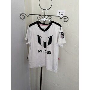 Messi Collection Youth Small 6/7 White Soccer Jersey #10 Performance Shirt